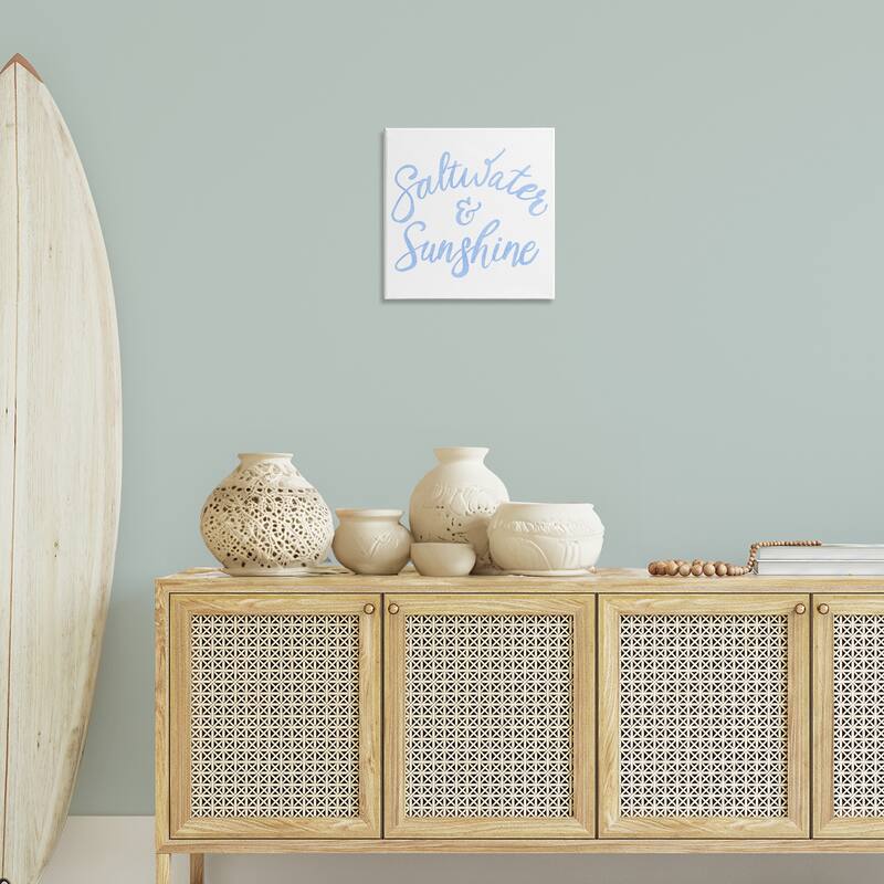Stupell Minimal Saltwater & Sunshine Canvas Wall Art Design By SunDance Group