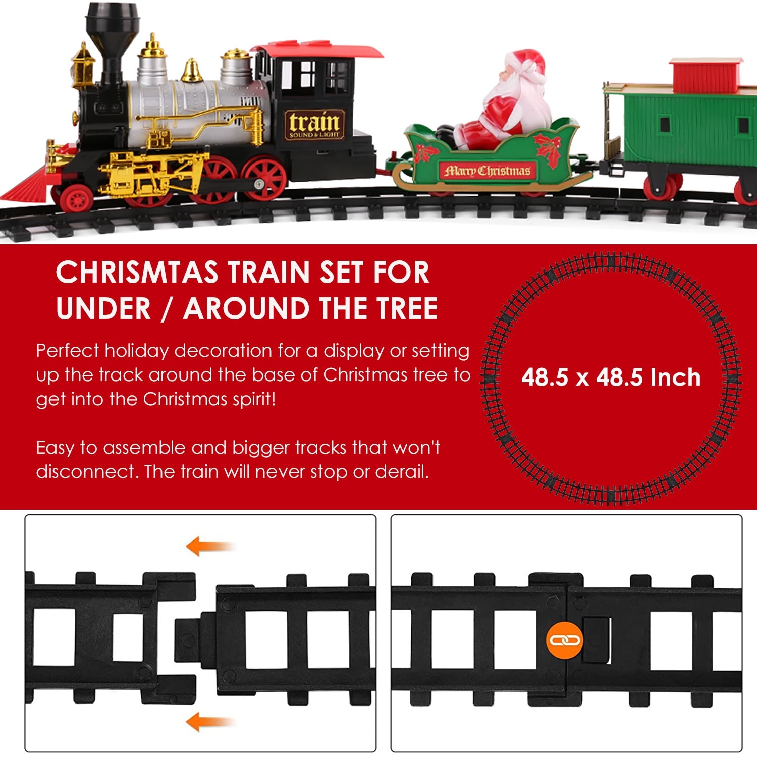 Best christmas train sales set with smoke