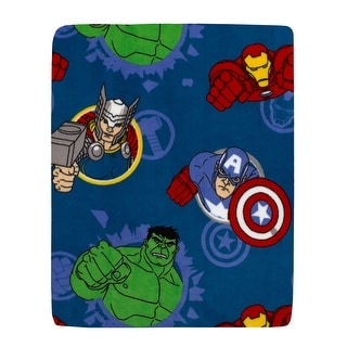 Marvel Avengers Fight the Foes Toddler Blanket
