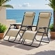 preview thumbnail 59 of 61, Homall Patio Zero Gravity Chair Lawn Lounge Chair with Pillow Set of 2
