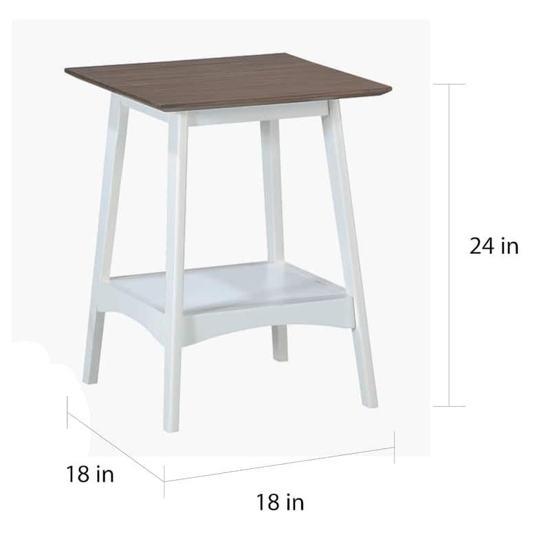 Convenience Concepts Alpine End Table with Shelf