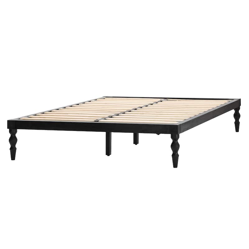 MH London Rhonda Solid Mango Wood Platform Bed