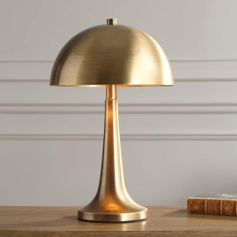 Iron Table Lamp - 15.75" - Antique Brass Finish