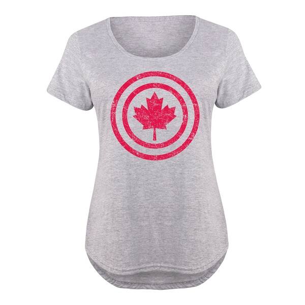 Shop Captain Canada Ladies Plus Size Scoop Neck Tee Free