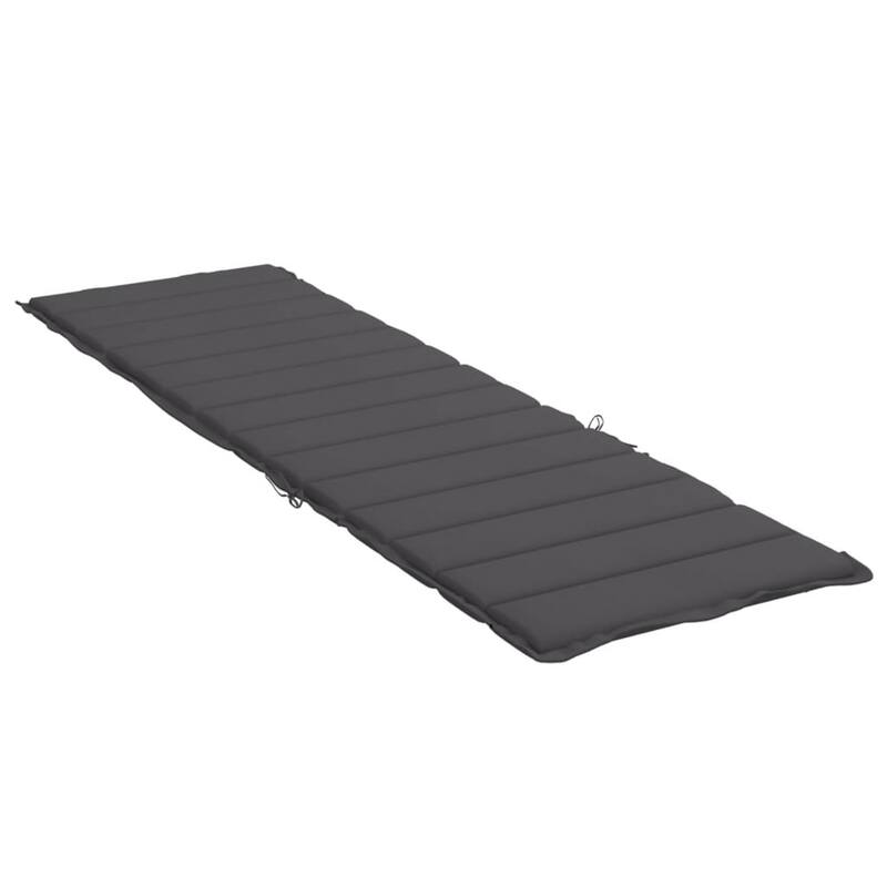 Outdoor Cushion for Chaise Lounger, 79 Inch Texture Gray Oxford Fabric