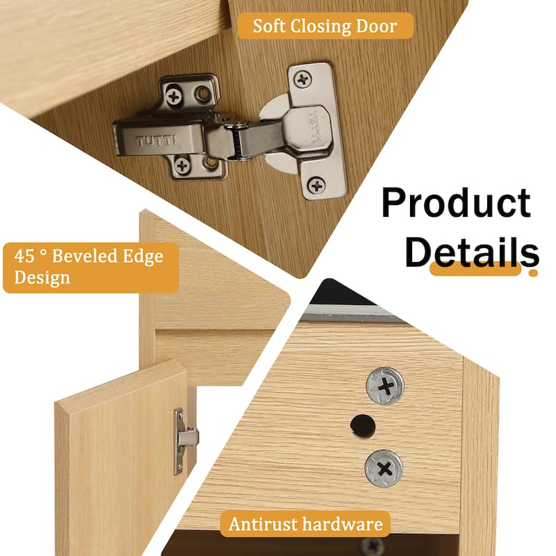 Malwee 28" FreeStanding Bathroom Vanity with Stainless Steel Sink, Floor Stand Bathroom Vanity with Flexible Drain Pipe