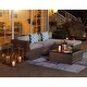 preview thumbnail 2 of 5, COSIEST 5-Piece Outdoor Patio Furniture Sectional Sofa Set With Ottoman