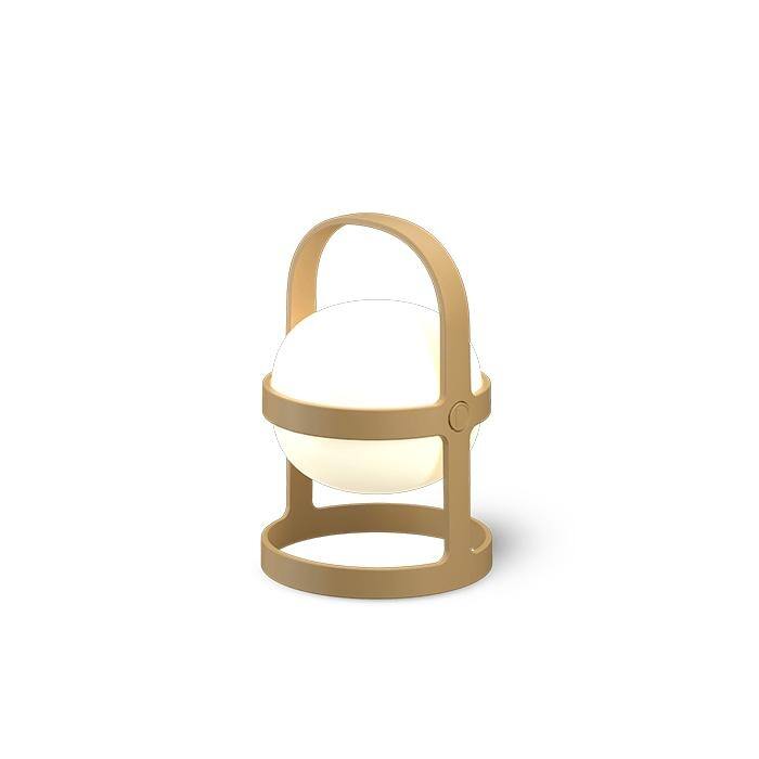 Soft Spot Solar Circular Lantern, Wheat