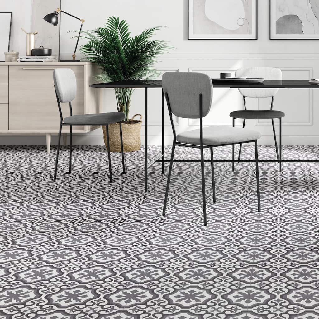 Merola Tile Berkeley Essence Grey 17-3/4" x 17-3/4" Porcelain Floor and Wall Tile