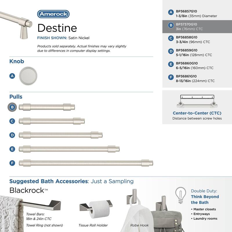 Amerock Destine Cabinet or Furniture Pull