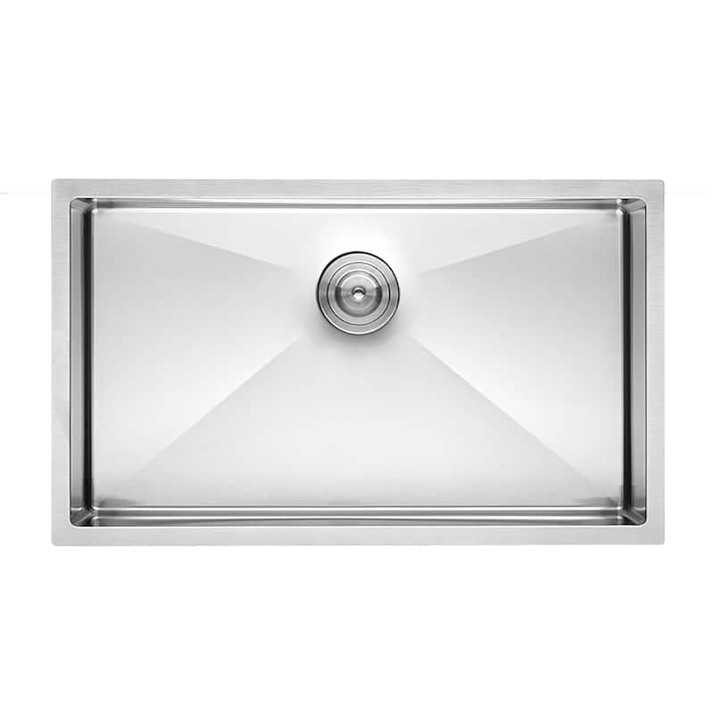 28" W x 18" D Single Bowl Stainless Steel Kitchen Sink - 28" x 18"