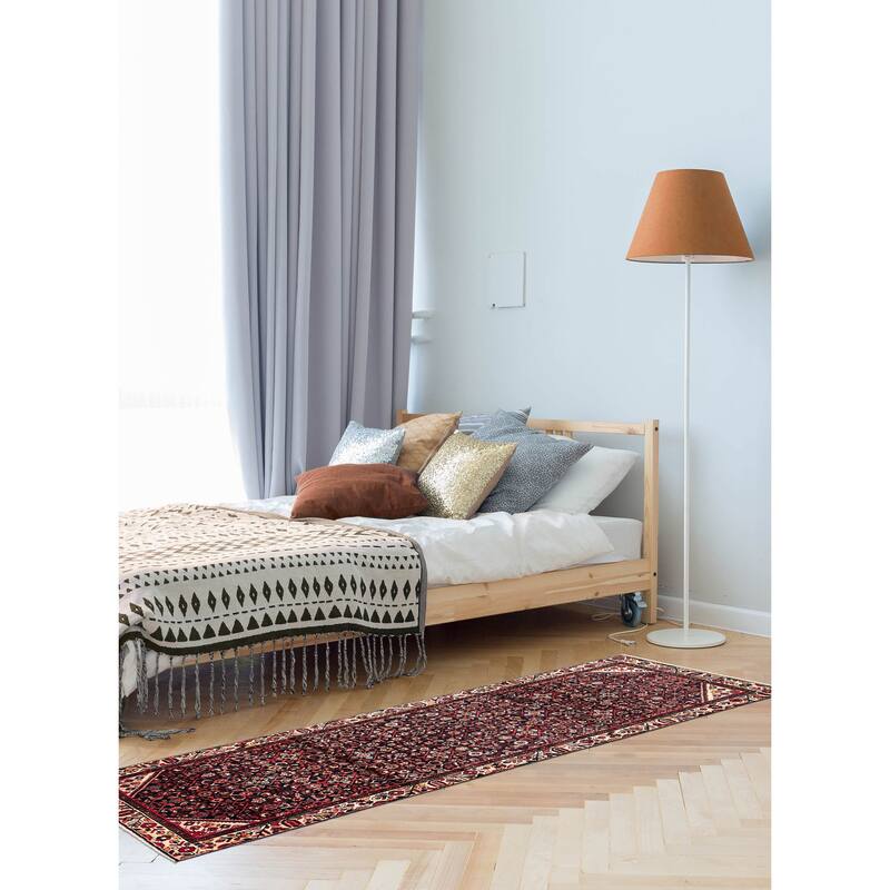 ECARPETGALLERY Hand-knotted Andelz Dark Navy Wool Rug - 3'8 x 10'8