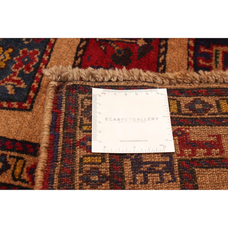 ECARPETGALLERY Hand-knotted Teimani Tan Wool Rug - 6'8 x 9'0
