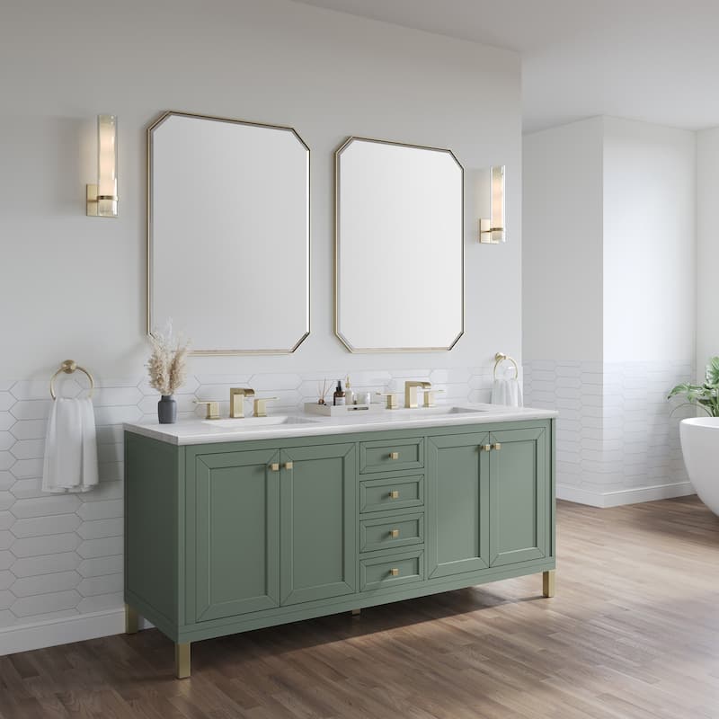 James Martin Vanities 503-V72-3AF Chicago 72" Free Standing Double