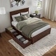 preview thumbnail 5 of 131, AFI Nantucket Platform Bed with Matching Footboard & Storage Drawers
