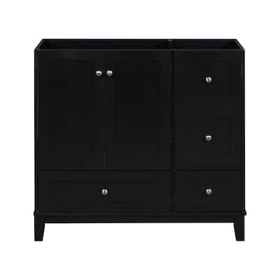 Roomfitters 36 Inch Bathroom Vanity with USB Charging,3 Drawers, Modern Style Cabinet (Sink and Faucet not Included)