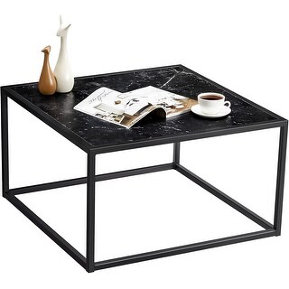 Small Square Coffee Table, Modern Living Room Center Table, 27.6