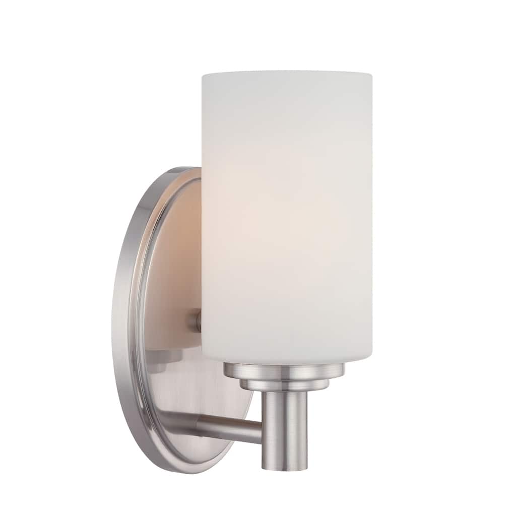 Pittman 9-inch High 1-Light Sconce in Brushed Nickel - 4.5