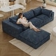 preview thumbnail 103 of 147, Modular Sectional Sofa Corduroy Upholstered Sleeper Sofa Convertible Cloud Accent Couch Deep Seat Chaise Lounge, DIY Combination
