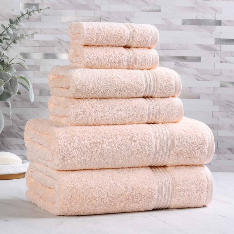 Superior Heritage Egyptian Cotton Absorbent 6-Piece Towel Set