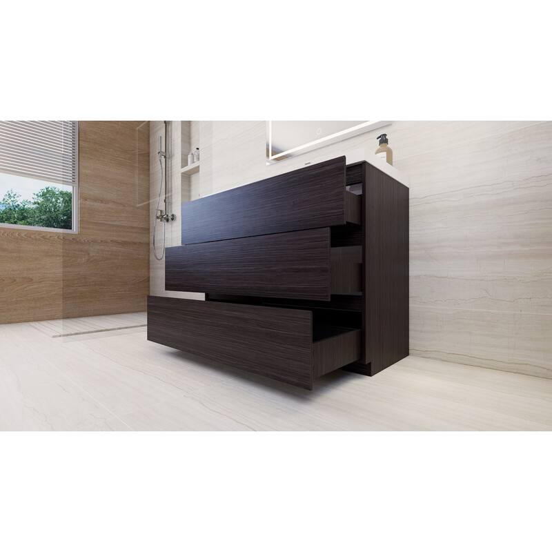Aron 42'' Freestanding Vanity with Reinforced Acrylic Sink