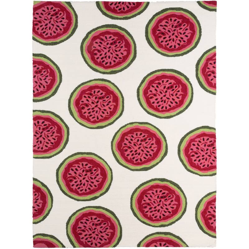 Porch & Den Abraham Watermelon Indoor/ Outdoor Area Rug - Overstock ...