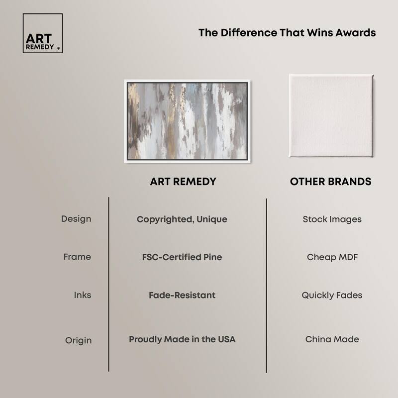 Flooding Gold I Canvas by Art Remedy