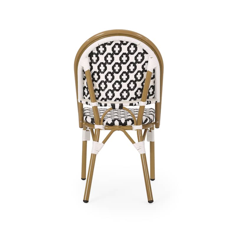 Louna Outdoor French Cafe Chair (Set of 4) by Christopher Knight Home