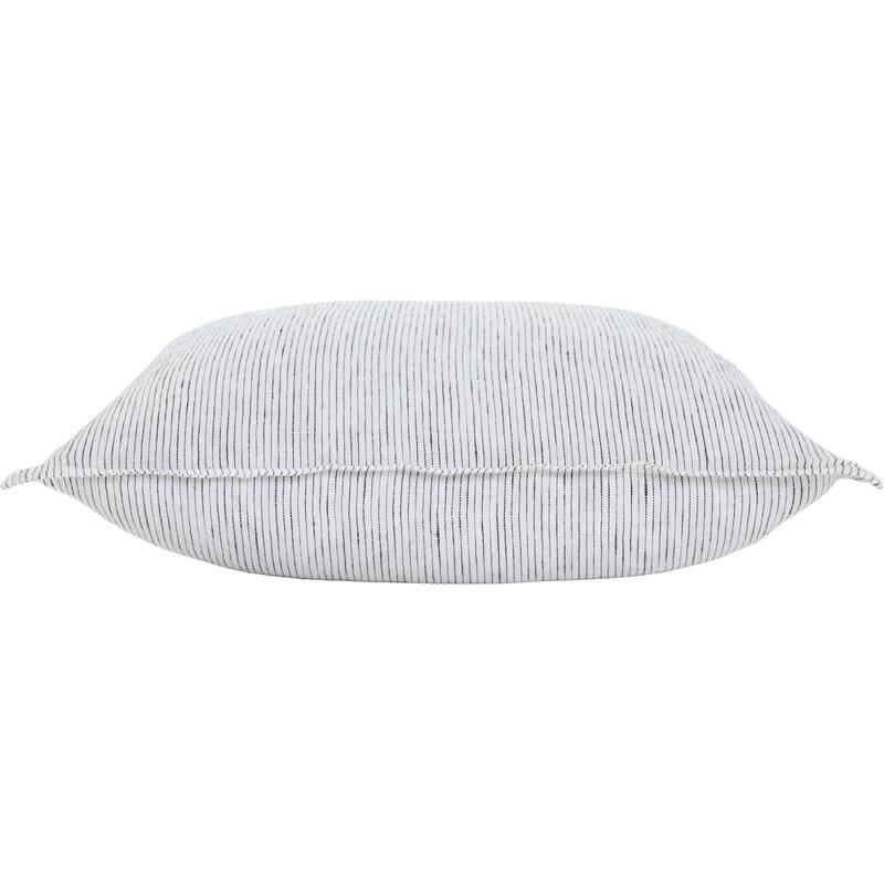 Herringbone Striped Square Throw Pillow - 20" - White and Black