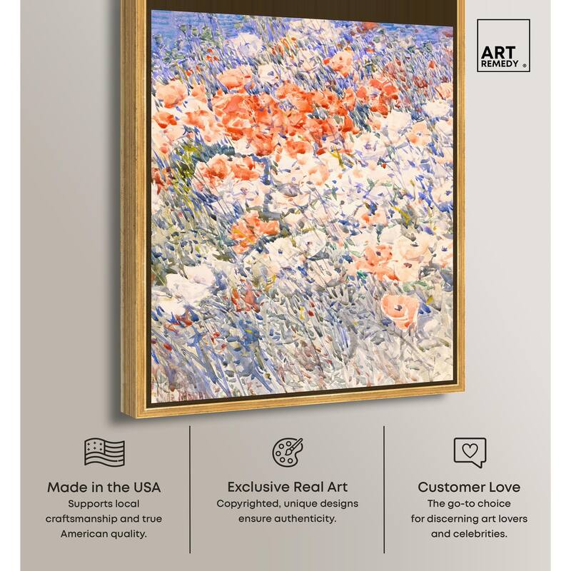 Island Garden by Childe Hassam Canvas by Art Remedy