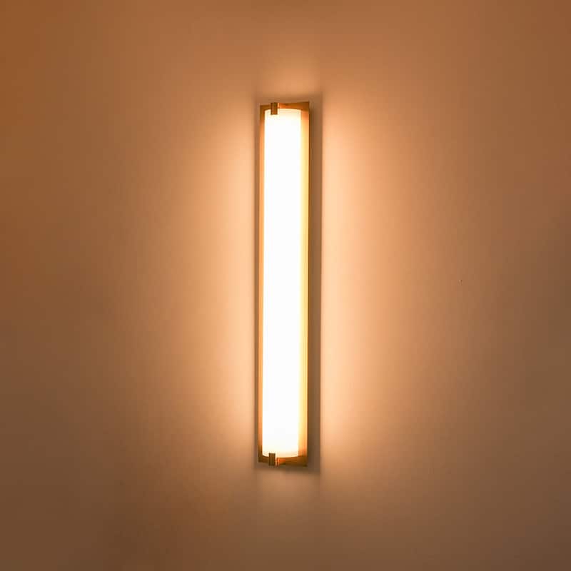 Modern Linear Opal Glass Dimmable Bathroom Vanity Light 26 in