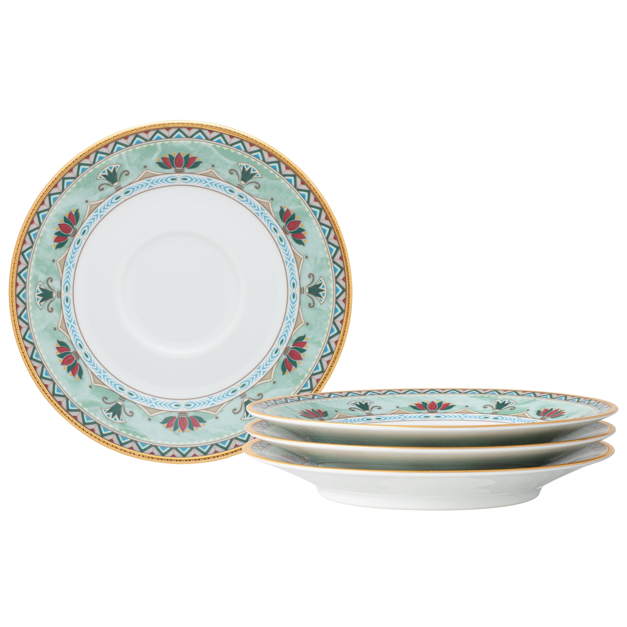 Noritake Serene Garden Set Of 4 Saucers, 6