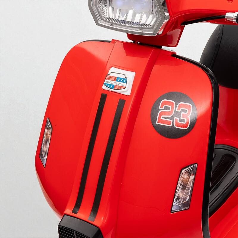 24V Electric Scooter for Kids, 250W Motor, 12" Air-Filled Tires, Hand Accelerator, MP3 Player, High/Low Speed, Age 8+