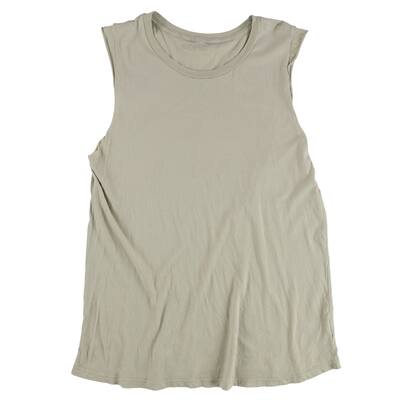 Mouchette Womens Solid Raw Edges Tank Top