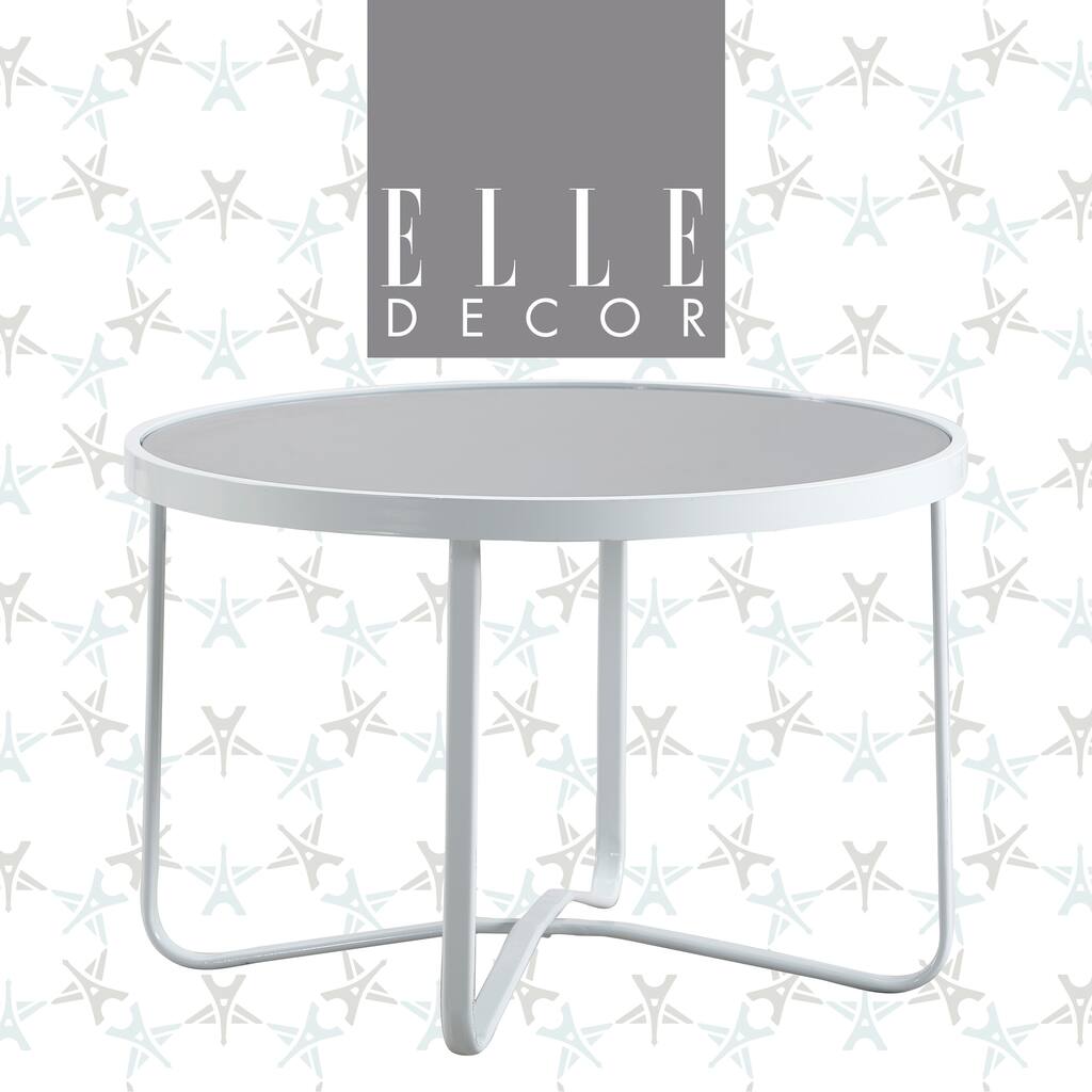 Elle Decor Mirabelle Outdoor Coffee Table, White