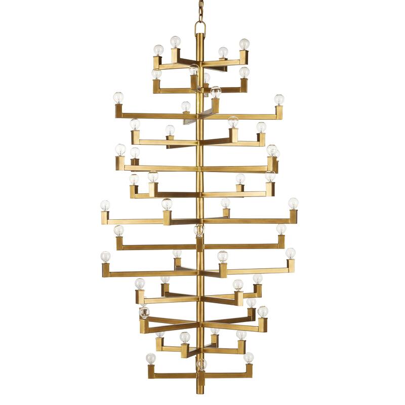 Currey & Company Andre Grande Chandelier - 71.75"h x 39.75"w x 39.75"d