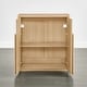 preview thumbnail 21 of 49, Spruce & Spring Modern Sideboard Buffet Cabinet with Wave Design
