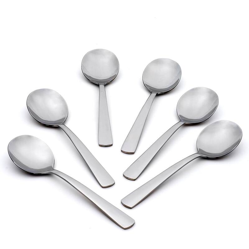 Oneida Aptitude Everyday Flatware Soup Spoons, Set Of 6