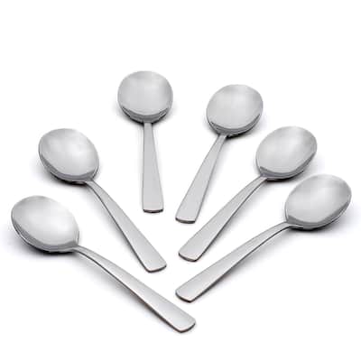 Oneida Aptitude Soup Spoons, Set Of 6