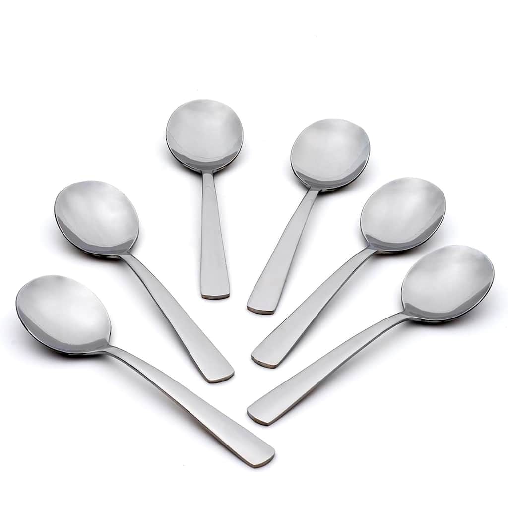 Oneida Aptitude Everyday Flatware Soup Spoons, Set Of 6