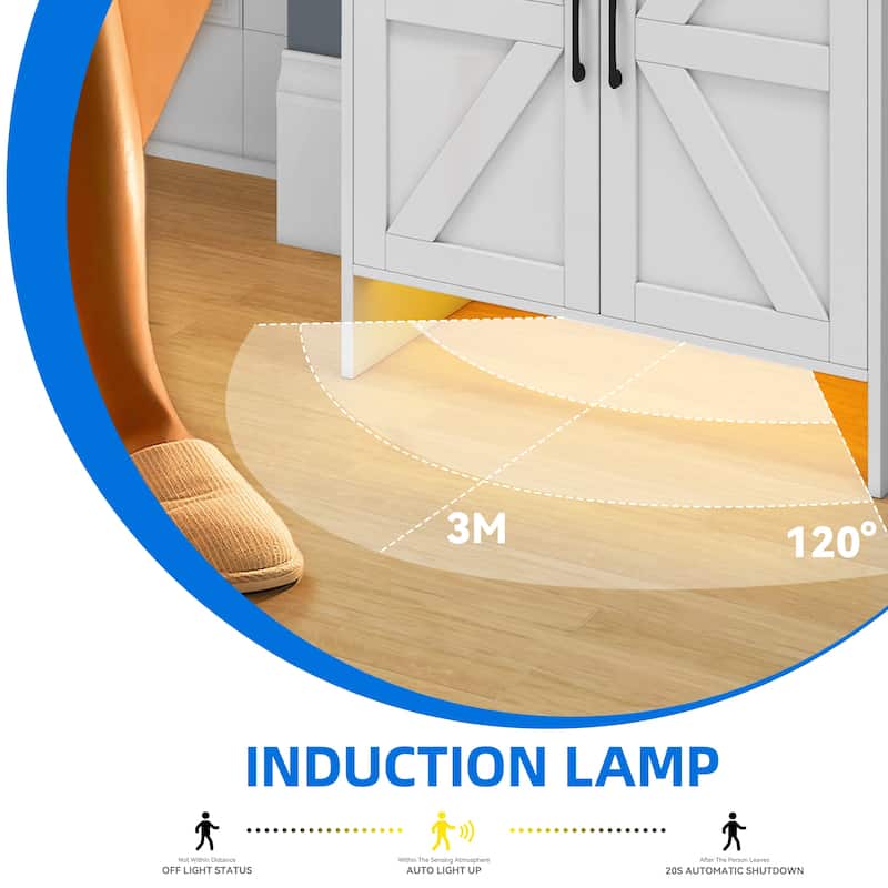 Moasis Shoe Storage Cabinet with Drawers Entryway Shoe Storage