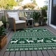 preview thumbnail 54 of 152, Machine Washable Indoor/ Outdoor Christmas Sweater Chantille Rug