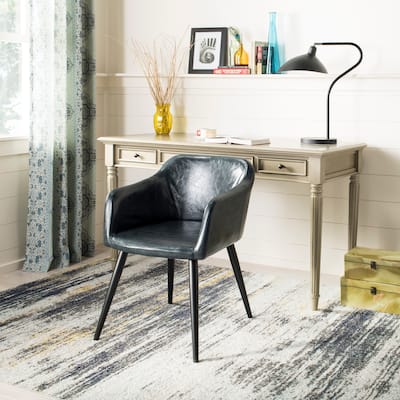 SAFAVIEH Adalena Dark Grey/ Black Accent Chair