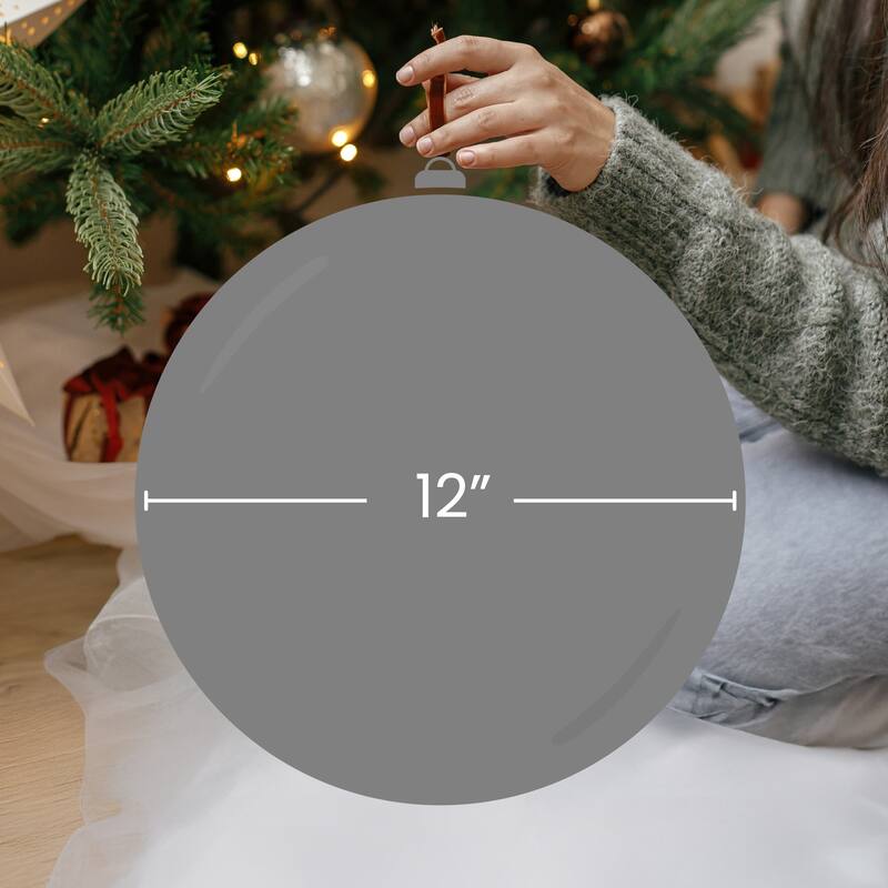 Matte Xmas Green Shatterproof Commercial Christmas Ball Ornament 12" (300mm)