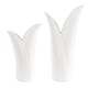 preview thumbnail 4 of 3, Uttermost Leafscape White Vases Set of 2