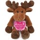 preview thumbnail 1 of 3, DolliBu Mother’s Day Super Soft Plush Long Leg Moose With Pink Heart - 10.5 inches