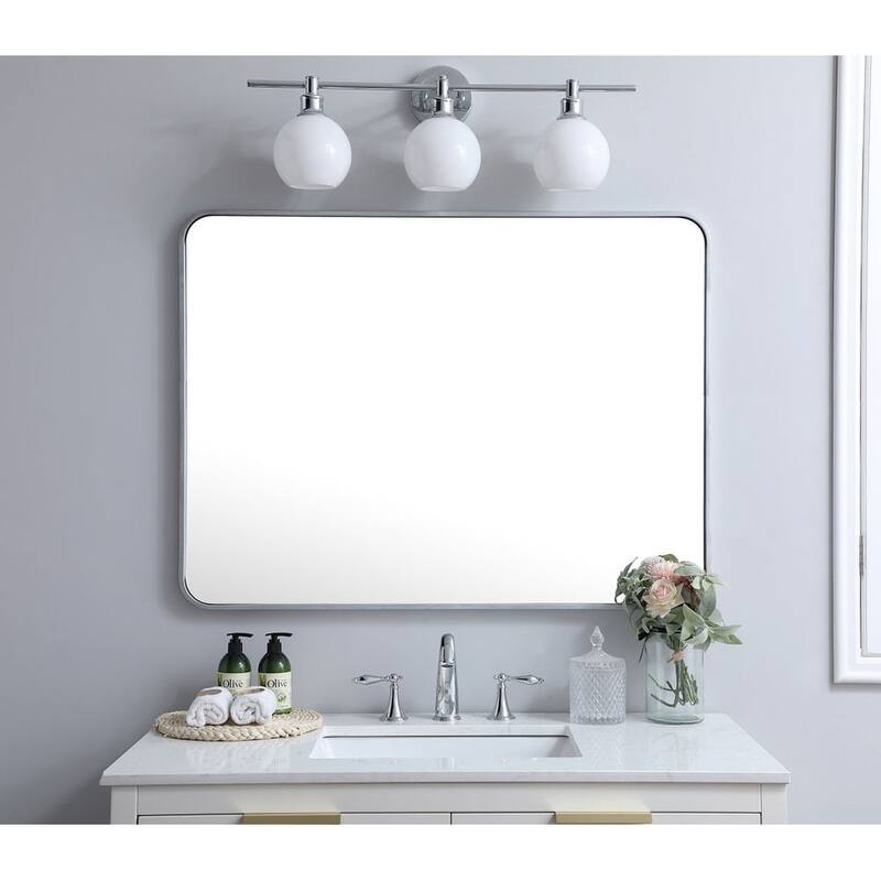 Elegant Lighting MR803040 Formiae 30" W x 40" H Contemporary