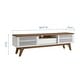 preview thumbnail 38 of 38, Render Low Profile 59 Inch TV Stand in Walnut / White