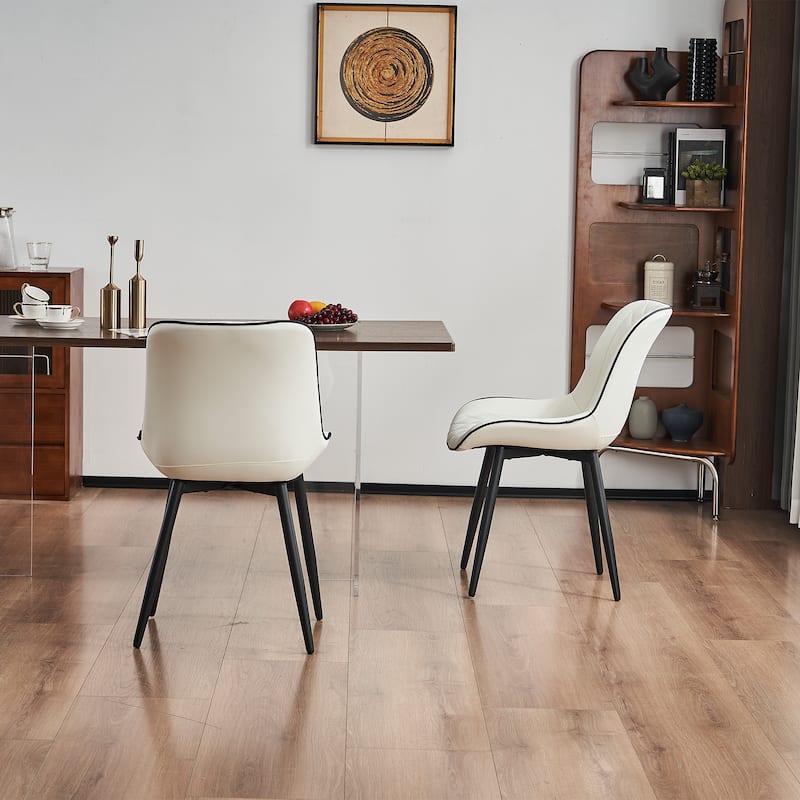 Modern Dining Chairs Set of 2 Upholstered Dining Room Chairs