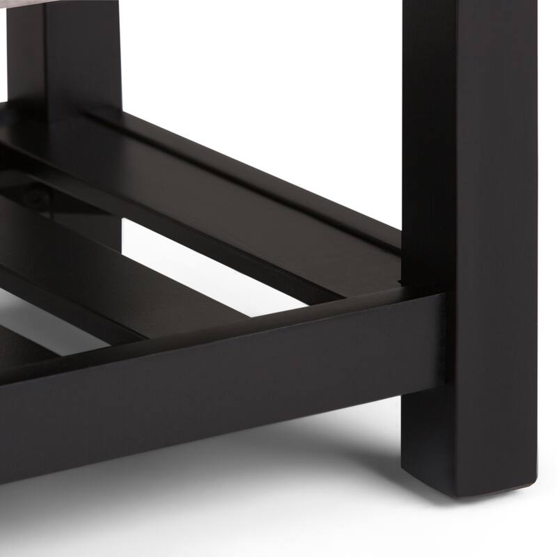 Storage Ottoman Bench with Open Bottom